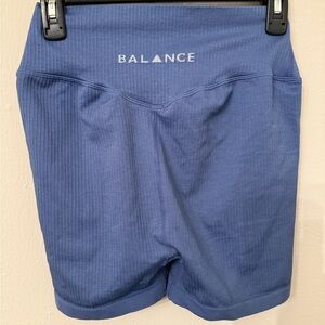 Balance Athletica Blue Bike Shorts